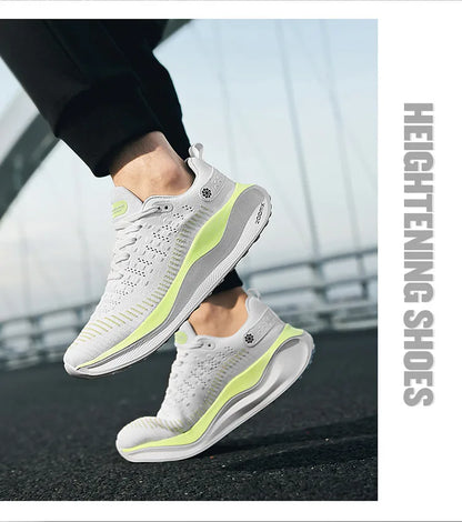 Pánské běžecké boty, sportovní, ležérní, luxusní, módní, lehké, prodyšné, na jogging, pohodlné na chůzi