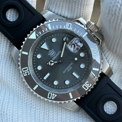 STEELDIVE Brand  SD1953 Gray Dial Stainless Steel NH35 Watch Ceramic Bezel 41mm Sapphire Glass Men Dive Watches  hombre