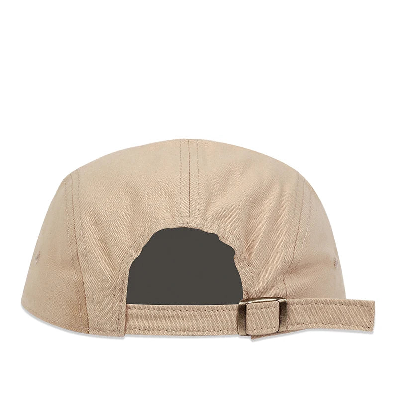 ON THE MOMENT Cotton 5 Panel Baseball Cap Snapback Caps Bone Gorras Hombre Originales Hip Hop Hats For Men Women Adjustable