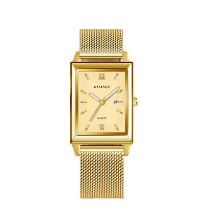 Fashion Watches for Men Luxury Rectangle Stainless Steel Men's Quartz Wristwatch Business Man Watch Clock Gift relogio masculino