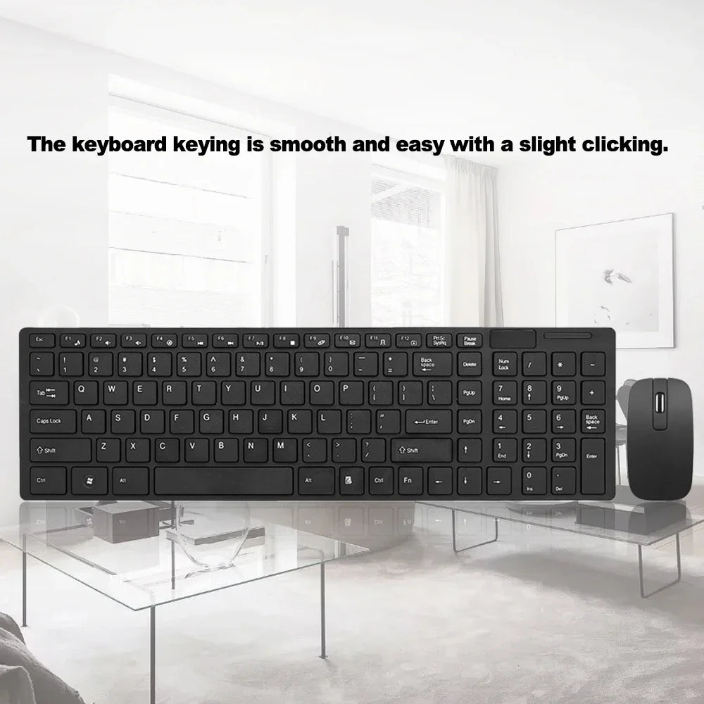 New 2.4G Wireless Keyboard and Mouse Set for Laptop iPad PC Desktop for Android iOS Windows