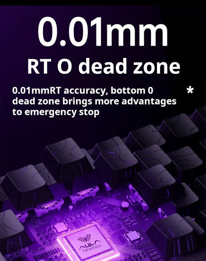 AULA MINI60 HE Tri-Mode Wireless Mechanical Keyboard Magnetic Switch 8000Hz Polling Rate RGB Backlit FPS Esports Gamer Keyboard