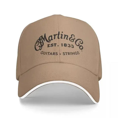 Casquette de baseball Martin Guitar Black Design authentique, streetwear, bonnets d'hiver pour femme et homme