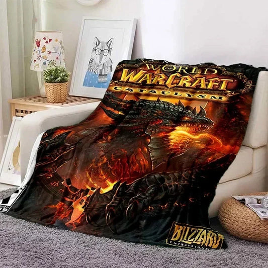 Umjetnička deka World of Warcraft od flanela – svijet magije i beskrajne pustolovine, mekana i udobna deka za dom i putovanja