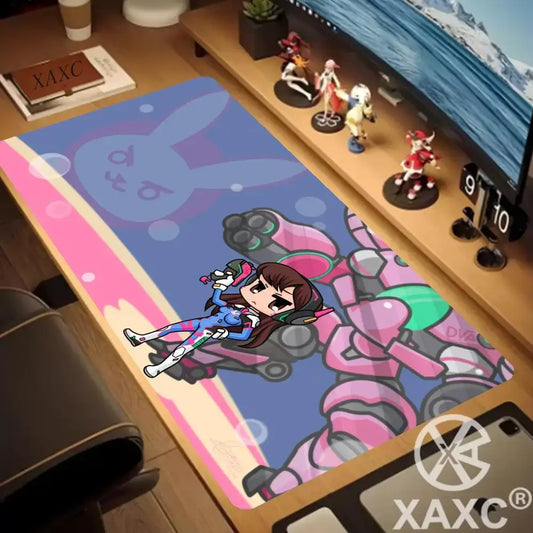 Large Game Overwatch Mouse Pad Kawaii XXL PC Computer Desk Mat Gamer Office Carpet Keyboard Table GamingAccessories MousepadXAXC