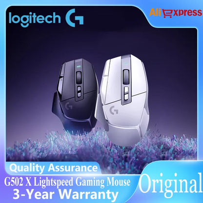 Logitech G502 X Lightspeed Wireless Gaming Mouse LIGHTFORCE hybrid optical-mechanical switches HERO 25K gaming sensor compatible New