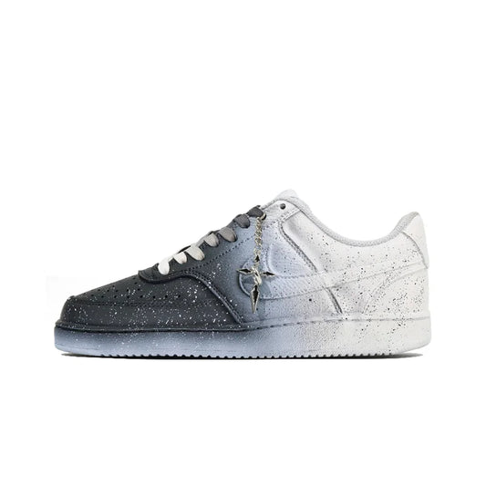 Custom Sneakers Nike Court Vision "Nightfall" Gradient Non-Slip Unisex Low-Top Sneakers