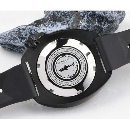 Relógio de Homem Heimdallr 44mm PVD 6105 Diver, Movimento Automático Japonês NH35, Impermeável 200M, Luneta em Cerâmica