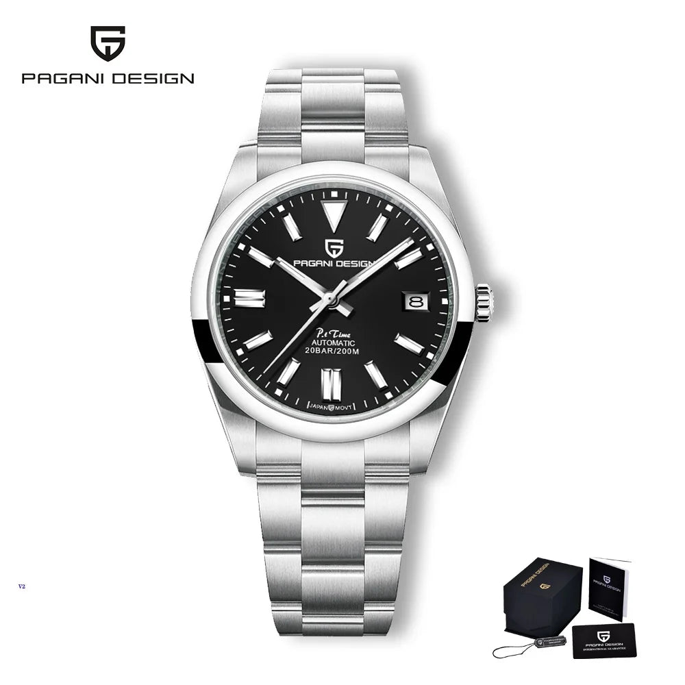 2026 PAGANI Design New 39mmMen's  Mechanical Watches NH35/8215  Automatic Watch Sapphire Stainless Steel 20Bar Waterproof Reloj