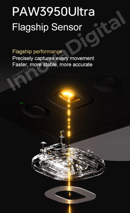 ATK Dragonfly A9 Ultimate Ασύρματο Gaming Mouse A9 Air PAW3950 Εξαιρετικά Ελαφρύ Εργονομικό Ποντίκι E-sports για Gamer FPS CSGO A9 Ultra