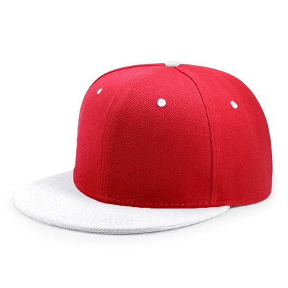 Großhandel: 40 Farben, verstellbare Snapback-Kappen mit flachem Schirm, Damen-Mode, Polyester, einfarbige Baseballmützen, Herren, Hip-Hop, unbedruckte Sportmützen