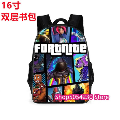 Hot Game Fortnited 3PCS Backpack Set Teenager Student Travel Bag Fortress Night 3D School Knapsack Popular Games Rucksacks