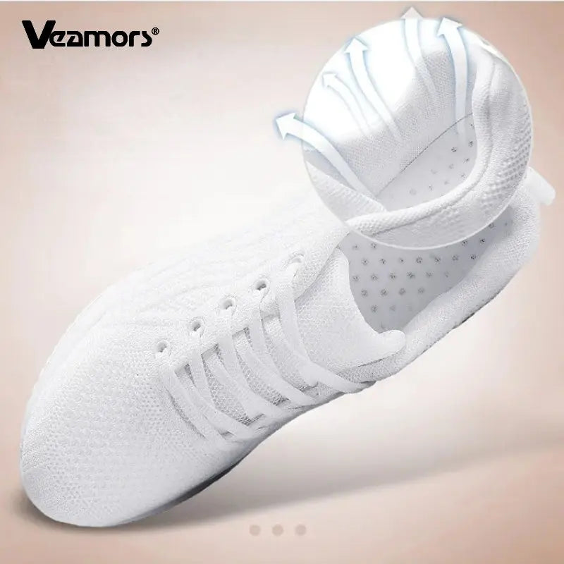 Zapatillas de running para mujer, zapatillas deportivas informales transpirables, ligeras, para gimnasio y deporte al aire libre, cómodas
