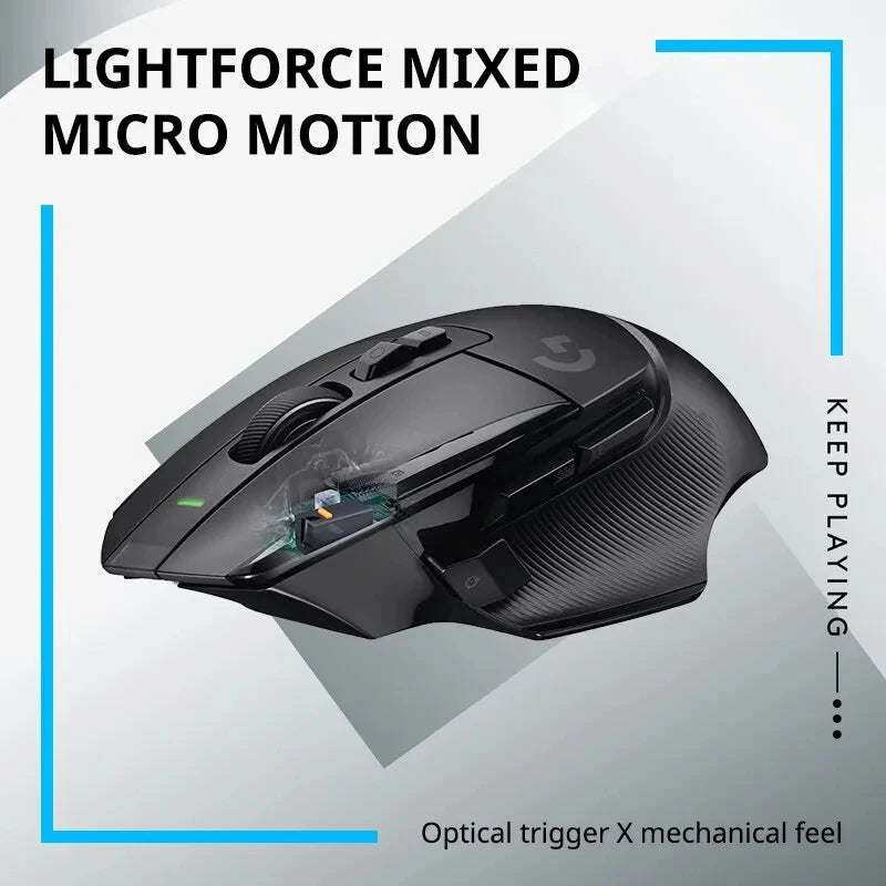 Logitech G502 X Lightspeed Wireless Gaming Mouse LIGHTFORCE hybrid optical-mechanical switches HERO 25K gaming sensor compatible New