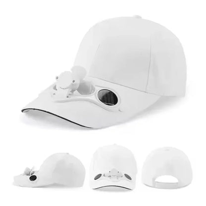 Solar Fan Cap UV Protection Hat Light Mesh Baseball Cap Cooling Fan For Fishing Golf Travel Sports Summer Item Sun Visor Hat