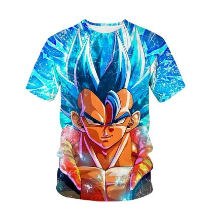 2026 Summer Dragon Ball T Shirt Kids Tops Tee Anime Figures Son Goku Super Saiyan T-shirt Boys Children Clothes Short Sleeve Y2k