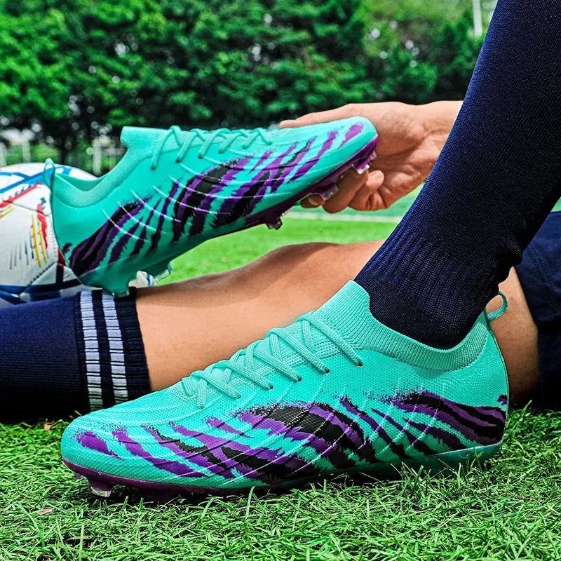New Men's Football Boots Sport Soccer Shoes Match Unisex Ultralight Cleats Comfortable Non-Slip Outdoor Adult Grass High-quality