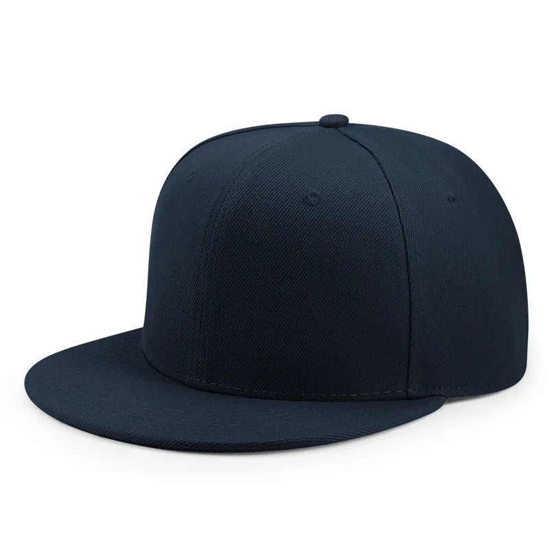 Großhandel: 40 Farben, verstellbare Snapback-Kappen mit flachem Schirm, Damen-Mode, Polyester, einfarbige Baseballmützen, Herren, Hip-Hop, unbedruckte Sportmützen