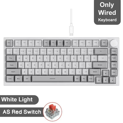 Ajazz AK820/AK820Pro Gaming Mechanical Keyboard Bluetooth 5.1/Wireless/wired  Custom Keyboard With Heat Exchange Sealed Button