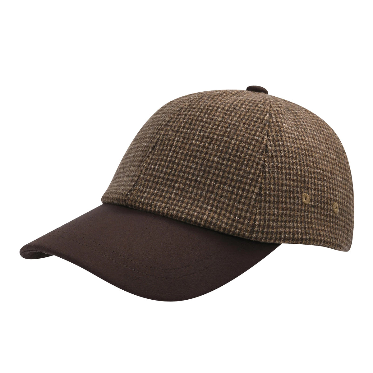 BOTVELA Herren-Baseballkappe aus Wolltweed, lässiger Stil, weich, verstellbar, unstrukturiert
