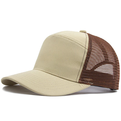 Sommer-Baseballkappe mit 7-Panel-Design, Fashion-Hip-Hop-Mesh-Kappen, Herren-Trucker-Cap, Visier, Hardtop, Snapback, Damen, Unisex, coole neue Marke