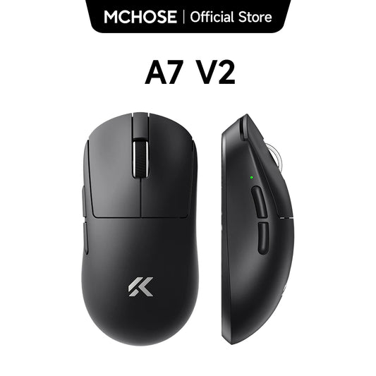 MCHOSE A7 V2 lengva belaidė žaidimų pelė su dvigubu 8,000Hz apklausos dažniu, PAW3950 TI, žaidimams, esportui ir biurui