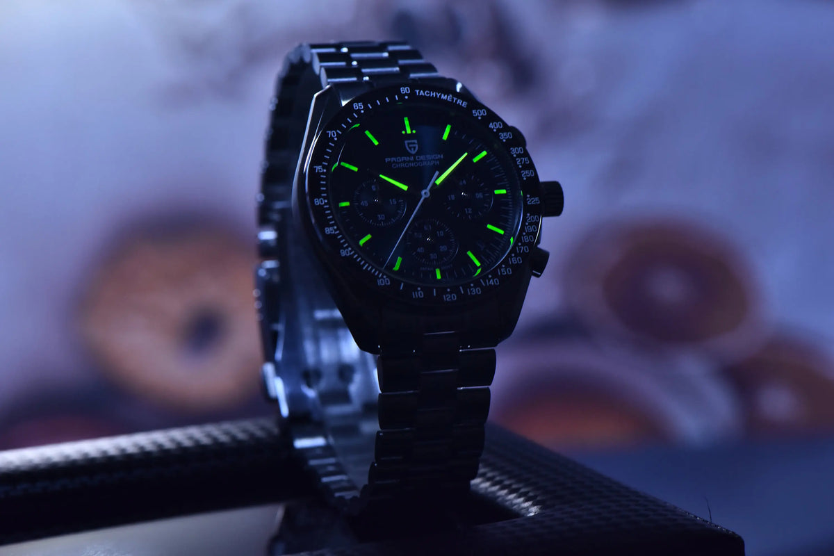 PAGANI DESIGN Nouvelle CK2988 Moon Watches Montre rétro de luxe à quartz pour homme Verre saphir Chronographe de vitesse Montre-bracelet pour homme