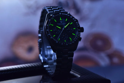 PAGANI DESIGN 2026 New CK2988 Moon Watches Retro Top Luxury Quartz Watch For Men Sapphire glass Speed Chronograph Wristwatch Men