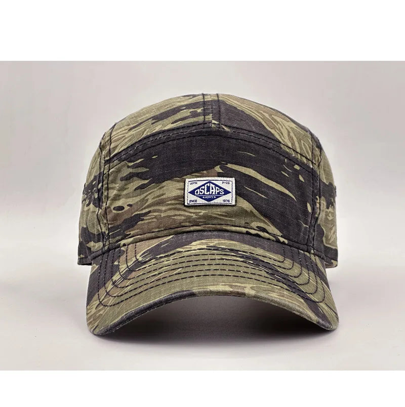 Casquette de baseball à visière courte style camouflage pour hommes et femmes, casquette unisexe tendance de protection solaire pour les activités de plein air