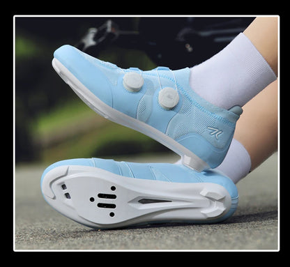 Cyklistické boty na silniční kolo, unisex, HsYixin, prodyšné, se samozamykacím systémem SPD, protiskluzové, závodní boty na silniční kolo, ploché, MTB, cyklistické tenisky