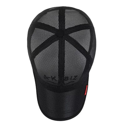 Chapéus de Verão para Homem e Mulher, Bonés de Basebol em Malha, Pala Bordada de Moda, Chapéu de Exterior com Letras Bordadas e Proteção Solar