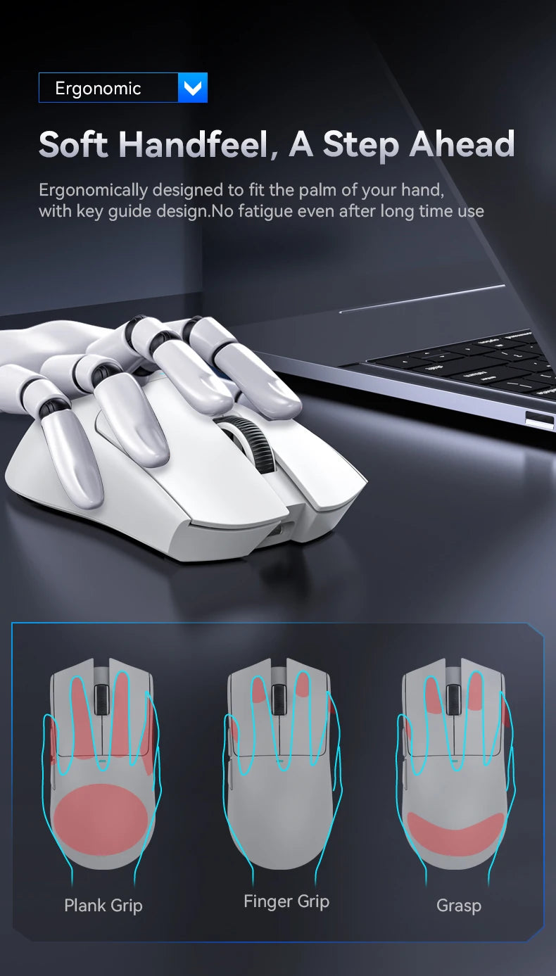 ATTACK SHARK X11SE Wireless Gaming Mouse, Tri-Mode, 63g Superlight With PAW3311 Sensor, 22000 DPI, 300mAh Battery, Dual Driver