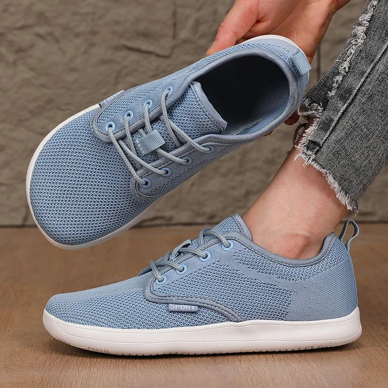 Women's Walking Flat Shoes Soft Mesh Suitable for Travel Wide Palms Lightweight Support Fitness and Leisure Sports Shoes for Men