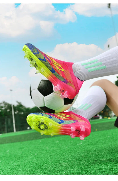 Fodboldstøvler til mænd – Fodboldsko i høj kvalitet – Sneakers – Til kampe – Indendørs – Skridsikre – Græsstøvler – Højt skaft – Futsal – Bestselgere – Udendørs