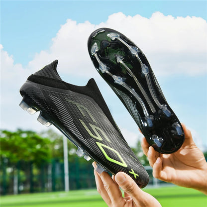 New Men's Football Boots Turf Comfortable Ultralight Soccer Shoes Non Slip Sport Fg Grass Cleats Futsal Indoor Adult Non-Slip