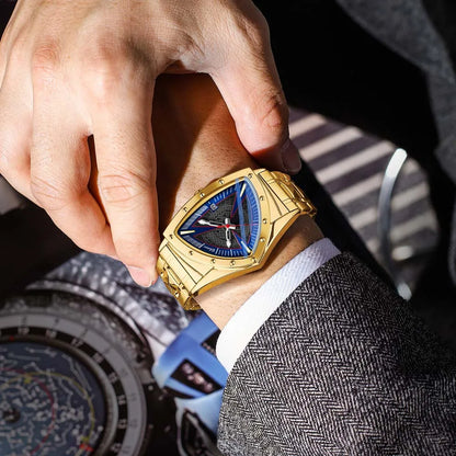 CHENXI Fashion Men's Watch Quartz Wristwatch Casual Hollow Triangle Watch Luxury Men's Gift Clock  Relojes Para