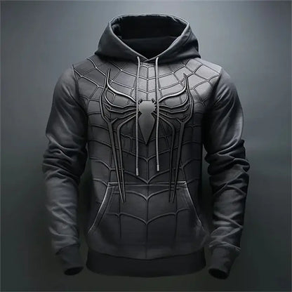 Spider Pattern Men's Fashion Hoodies Long Sleeve Autumn Winter 3D Print Street Hip Hop Sweatshirts 6XL Plus Size Casual Hoodies, Produit gaming premium Fraquane