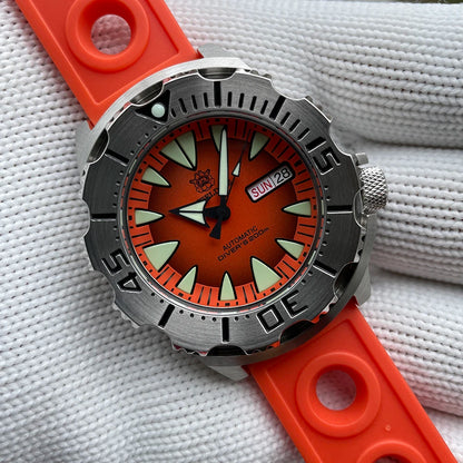 STEELDIVE SD1984 Monster Steel Strap Mechanical Watch NH36 Movt Sapphire Crystal 200M Waterproof Swiss Super Luminous Wristwatch
