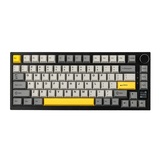 Ajazz AK820 Pro 75% Bluetooth 5.1/2.4G Wireless/Wired Gasket-mounted Mechanical Keyboard with TFT Screen for Mac/Win