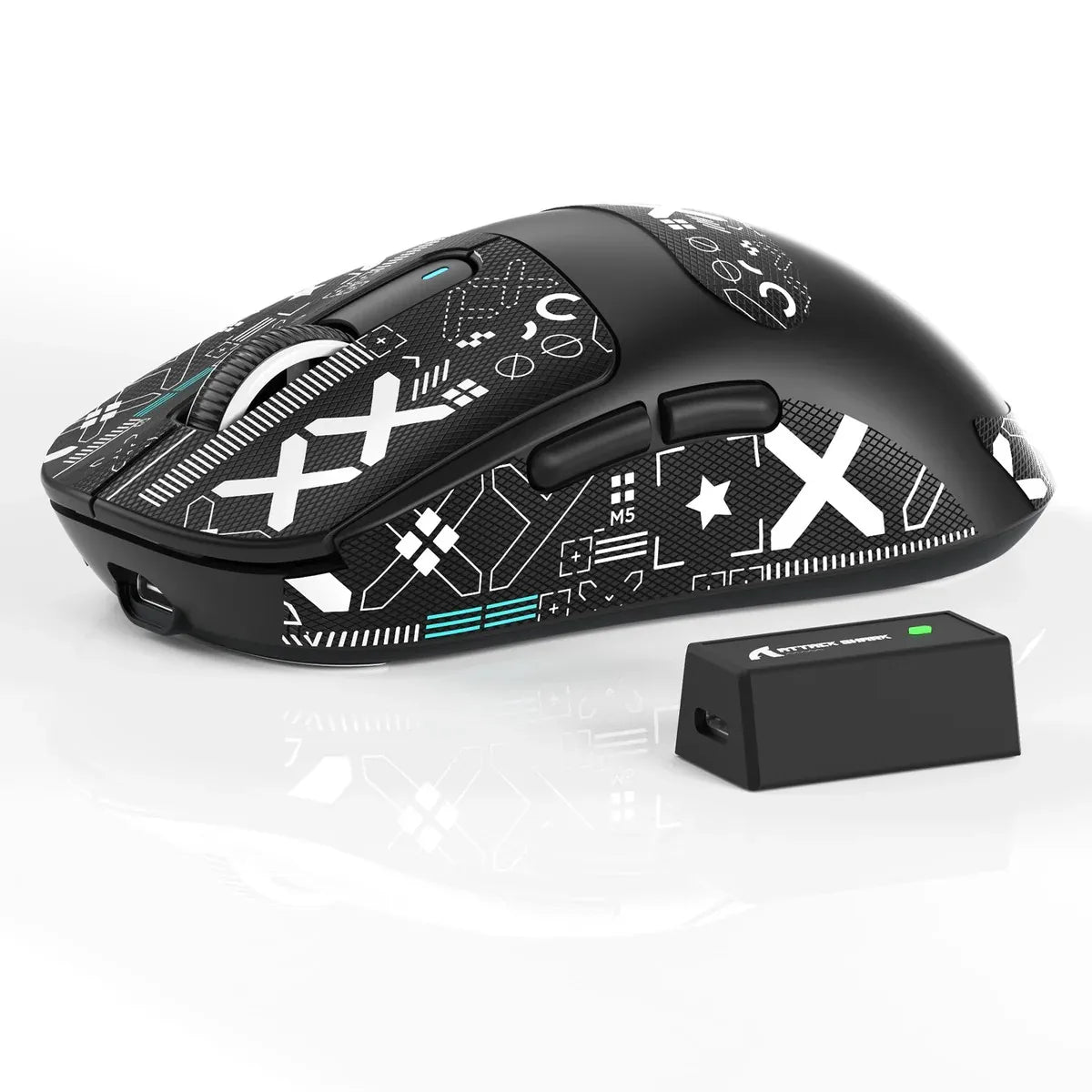 ATTACK SHARK X3/X3PRO 4K/8K Wireless Gaming Mouse, 26K DPI, Tri-Mode (Wired/2.4GHz/BT5.2), Lightweight, PAW3395 Sensor For Gamer