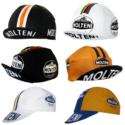 Retro Team Molteni Radmütze – atmungsaktiv, Sonnenschutz, Outdoor-Sportmütze, Unisex