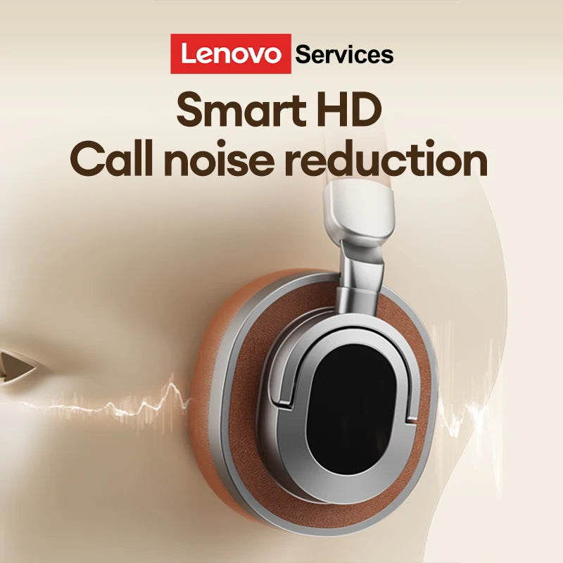 Lenovo LE602 Bluetooth 6.0 Over-Ear Headphones – HiFi Stereo ANC Wireless & Wired Gaming Headset with ENC HD Mic