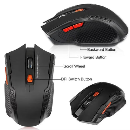Lenovo 2.4G Wireless Mouse 1600DPI Optical Mouse Gamer for Computer Wireless Mice with USB Receiver for PC Laptop Accessories