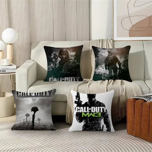 Klasyczna gra C-Call Of D-Duty, spersonalizowana poduszka dekoracyjna ze zdjęciem i tekstem do domu, prezent do gospodarstwa domowego, 45x45cm