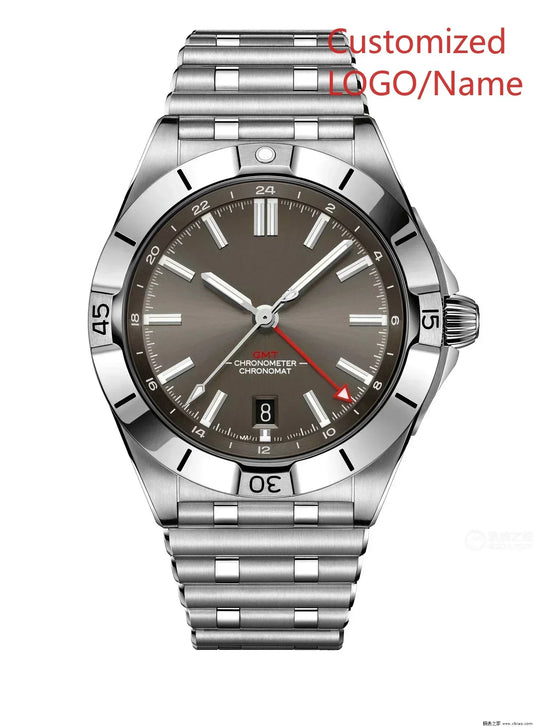 A989 Store Customized Watch  Sport Watch Green Blue Watches GMT Chronomat Automatic Mechanical 904L Stainless Steel