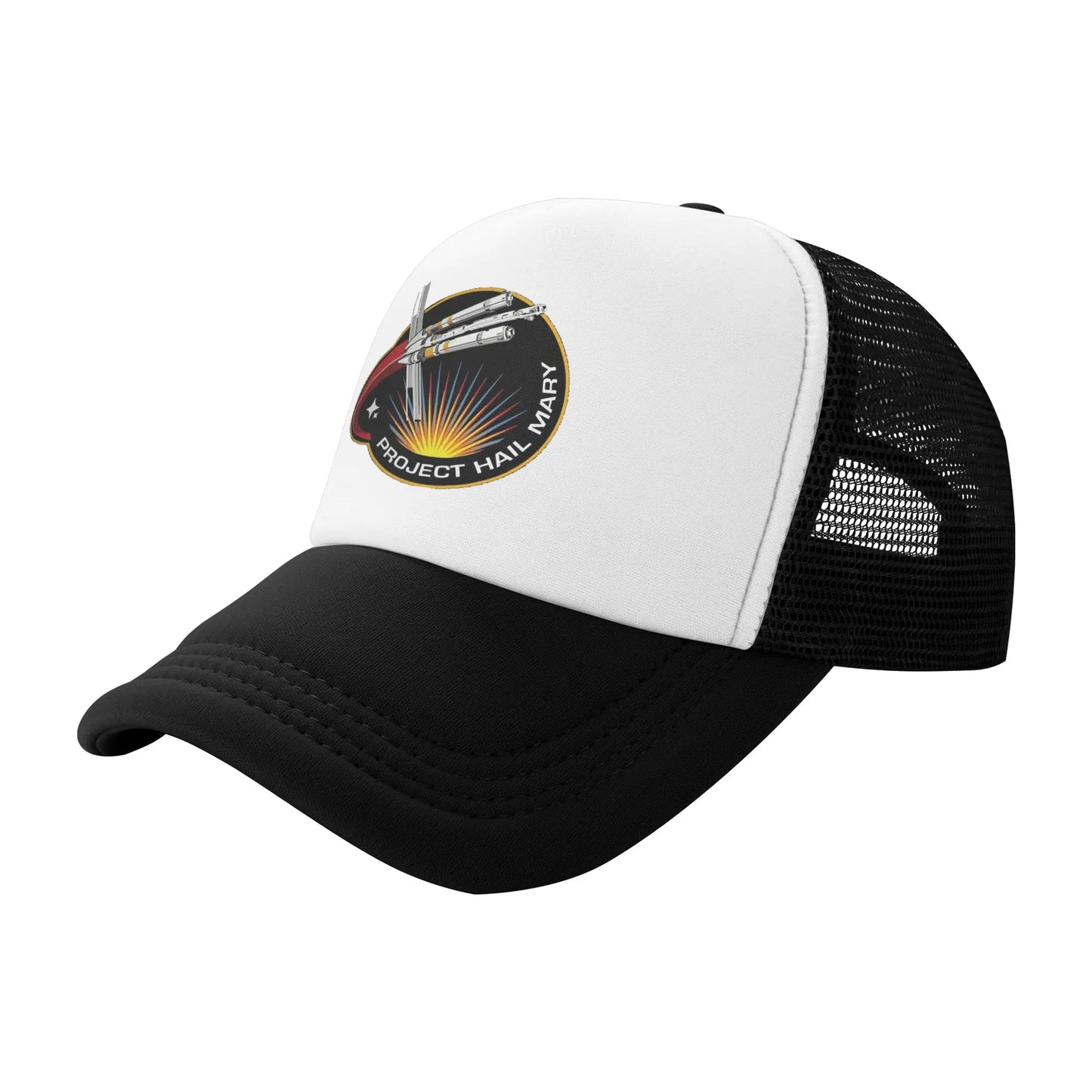 Šiltovka Project Hail Mary Mission Patch zo sieťoviny pre dospelých, hip-hop trucker čiapka, pracovná čiapka, nastaviteľný rybársky klobúk, prateľná trucker čiapka