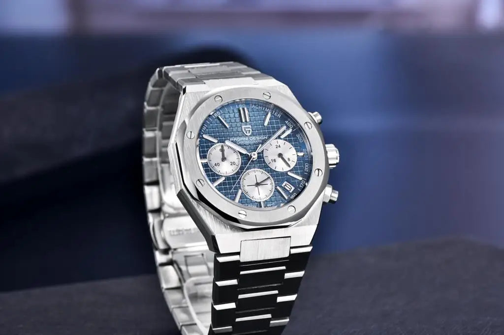PAGANI DESIGN PD1707 Men's Quartz Watches 40MM Stainless Steel Sapphire Glass Top Brand Watch Gift for Men Reloj Hombre 2024 New