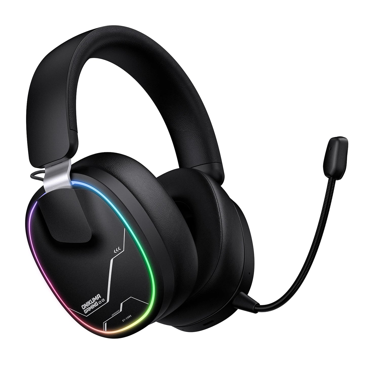 ONIKUMA Gt808 45dB Active Noise Canceling Wireless Headset | Hi-Res Audio, 1200mAh Battery 2.4GHz, Bluetooth, Wired