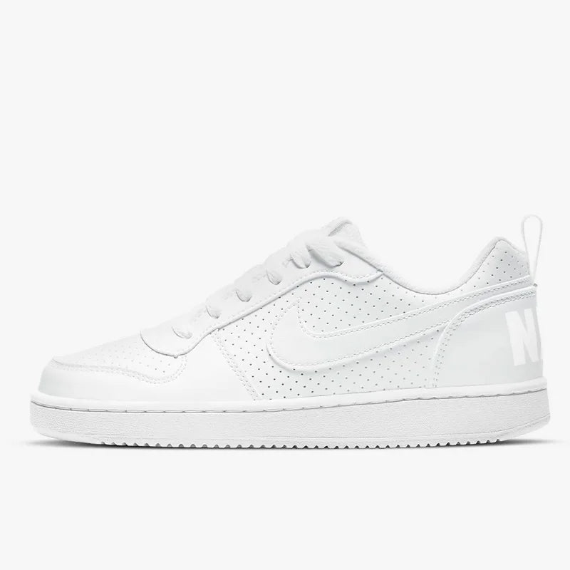 Nike Court Borough Retro alsidige, afslappede, skridsikre, åndbare, balancerede low-top-sko i hvid AV3171-100