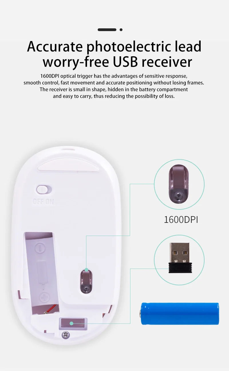Mysz bezprzewodowa Lenovo USB, ładowalna, ergonomiczna, regulowane DPI, cicha, biurowa, 2.4G Bluetooth, optyczna, elektryczna mysz do gier i biura